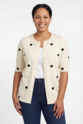 Plus Size Within Perfect Elbow - Length Sleeve Cardigan Sweater