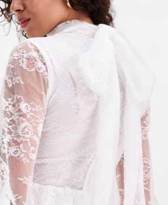 Women's Norah Ruffled Lace Mini Dress