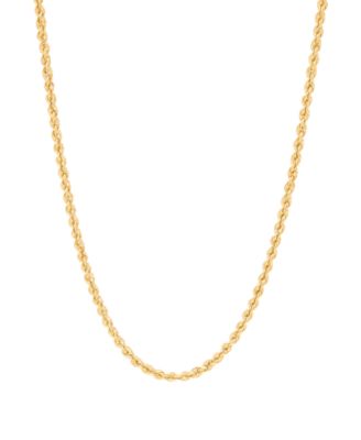 Macy's - Glitter Rope Chain Necklace in 10K Yellow Gold
