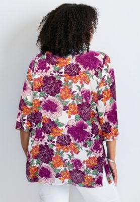 Women's Plus Size Beaded Embellishment Tunic