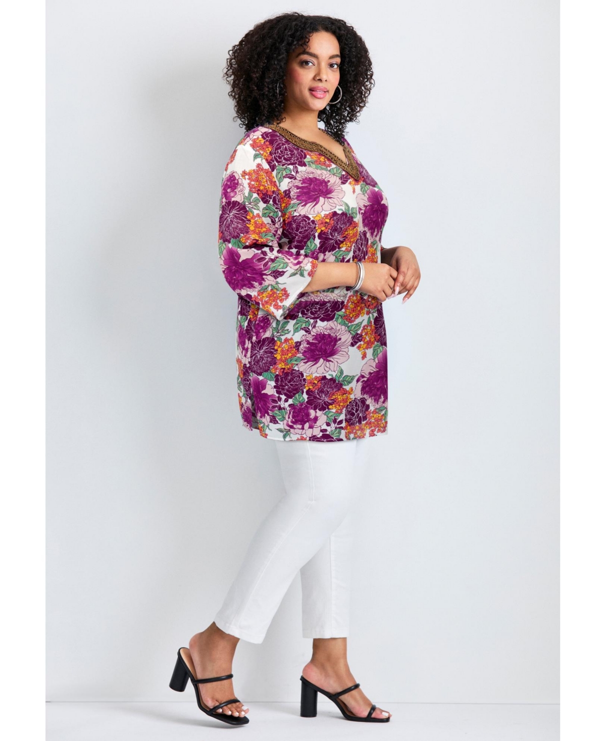 Avenue Women's Beaded Embellishment Tunic