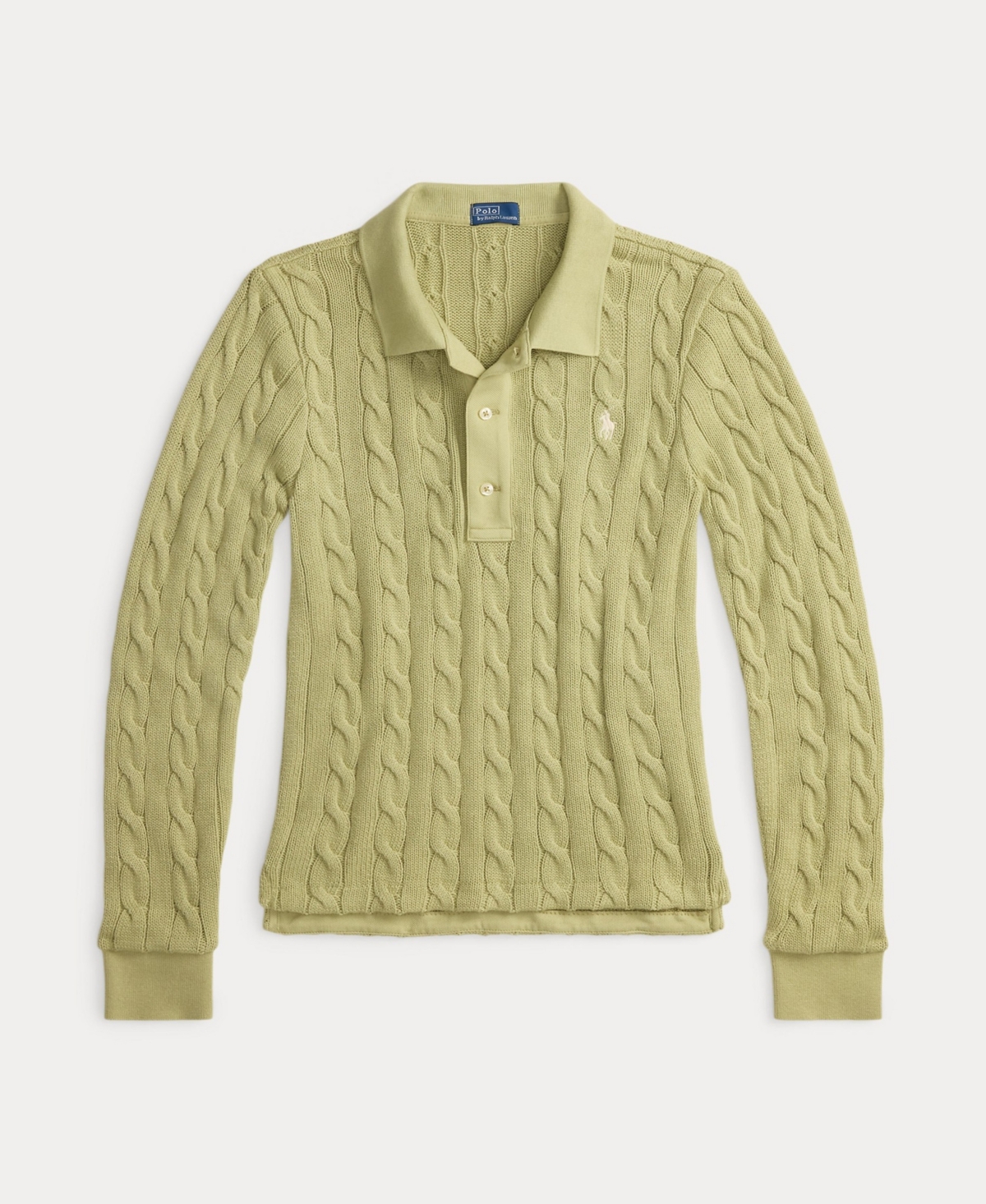 Polo Ralph Lauren Women's Cable-knit Polo Sweater In Green