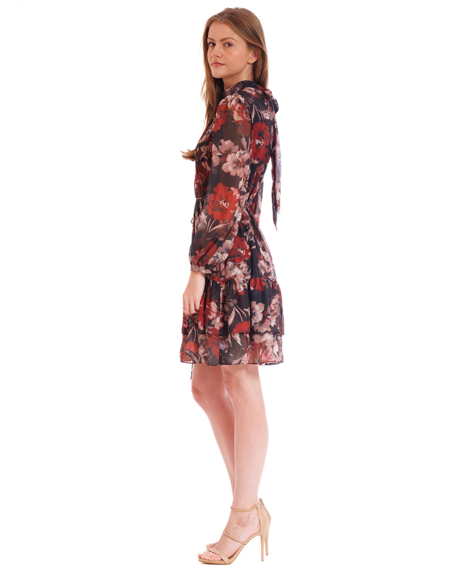 Women's Long-Sleeve Short Dress