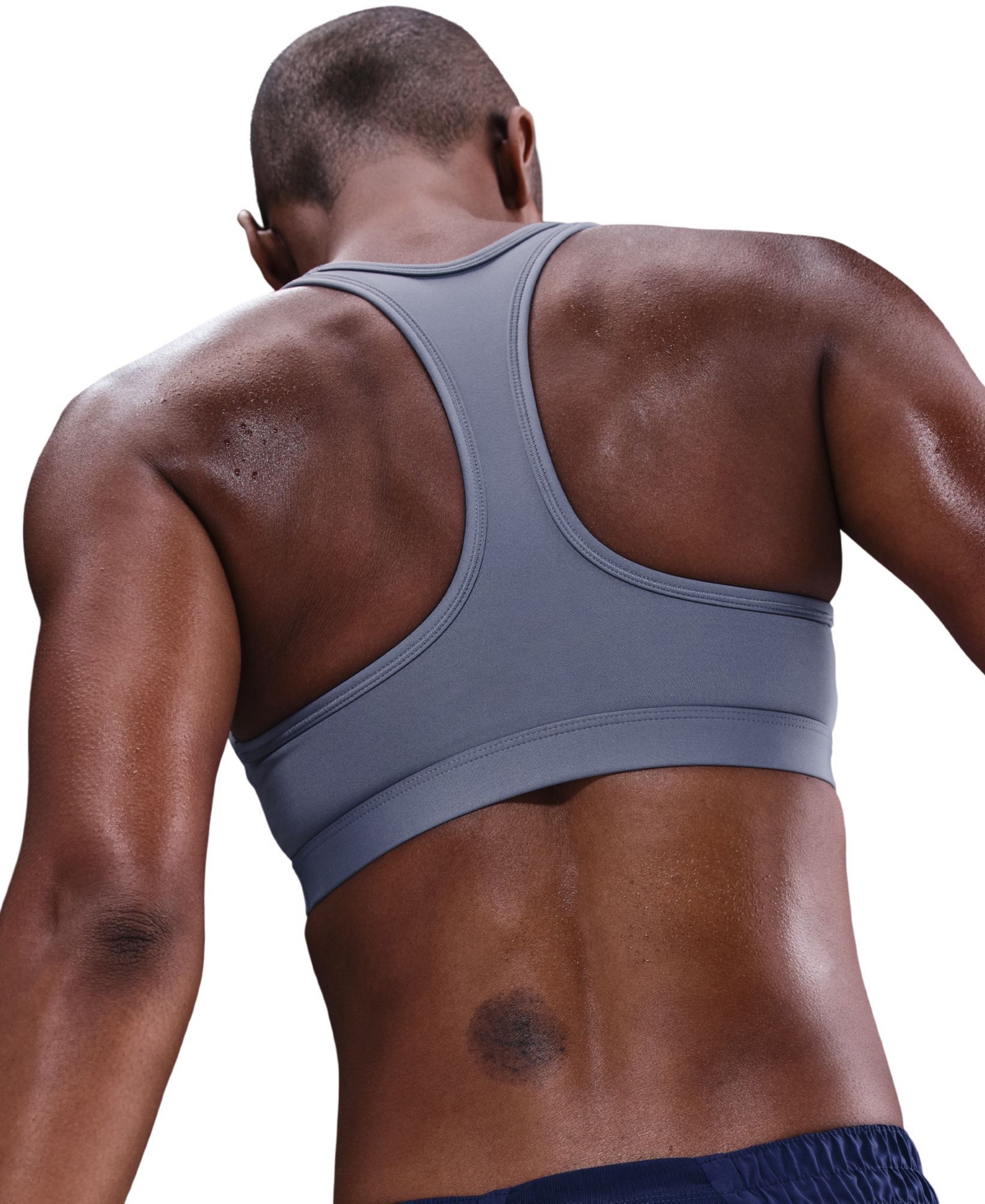 Nike Women's Swoosh Padded Sports Bra In Blue