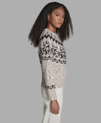 Women's Crewneck Fair Isle Sweater