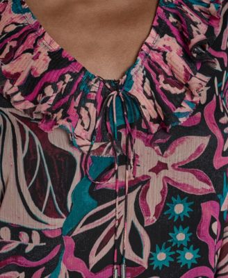 Women's Ruffle Long-Sleeve Top