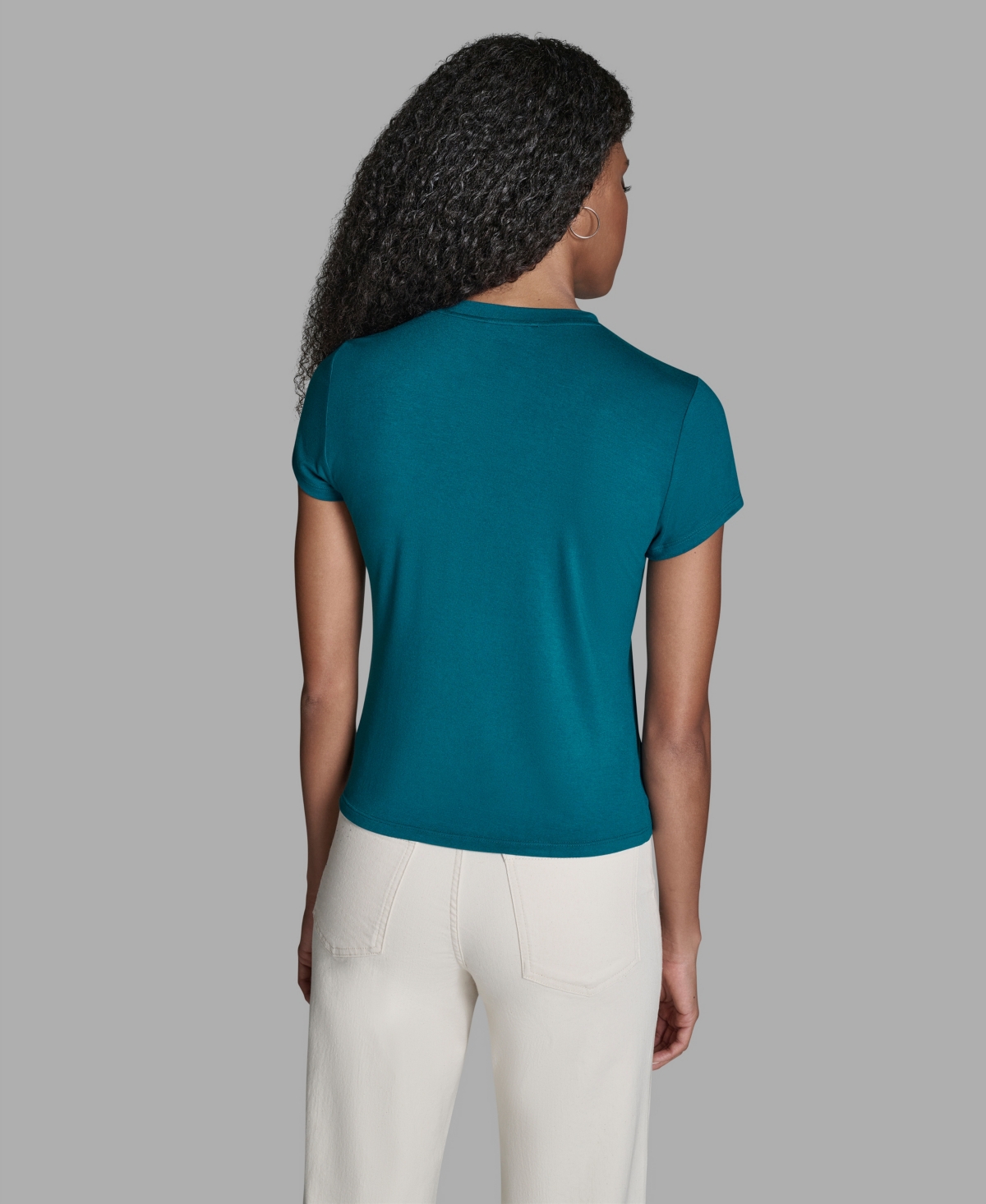 Bcbg Women's Short-sleeve Embellished T-shirt In Blue