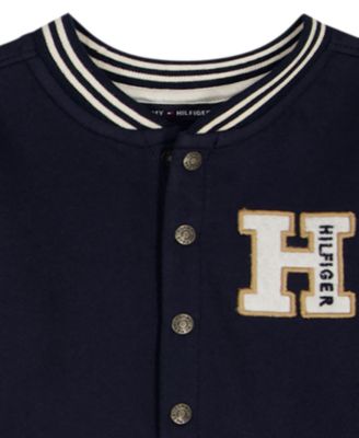 Baby Boys' Striped Quilted-Sleeve Coverall