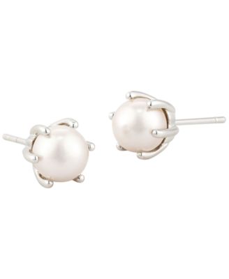 2-Piece Freshwater Cultured Pearl (2.8mm-7mm) Krista Bow Pendant Necklace and Ashton Stud Earrings Gift Set