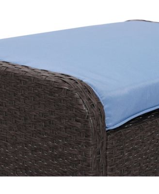 5-Piece Outdoor Rat Patio Set with Table,