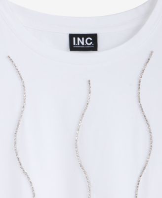Women's Embellished Tie-Front Tee, Macy's Exclusive