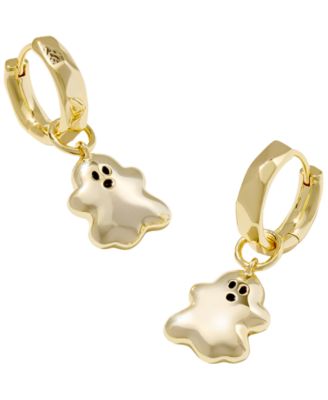 Imitation Pearl Ghost Huggie Earrings