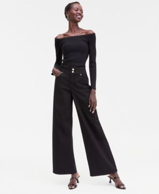 Women's Shimmer-Knit Wide-Neck Sweater, Macy's Exclusive