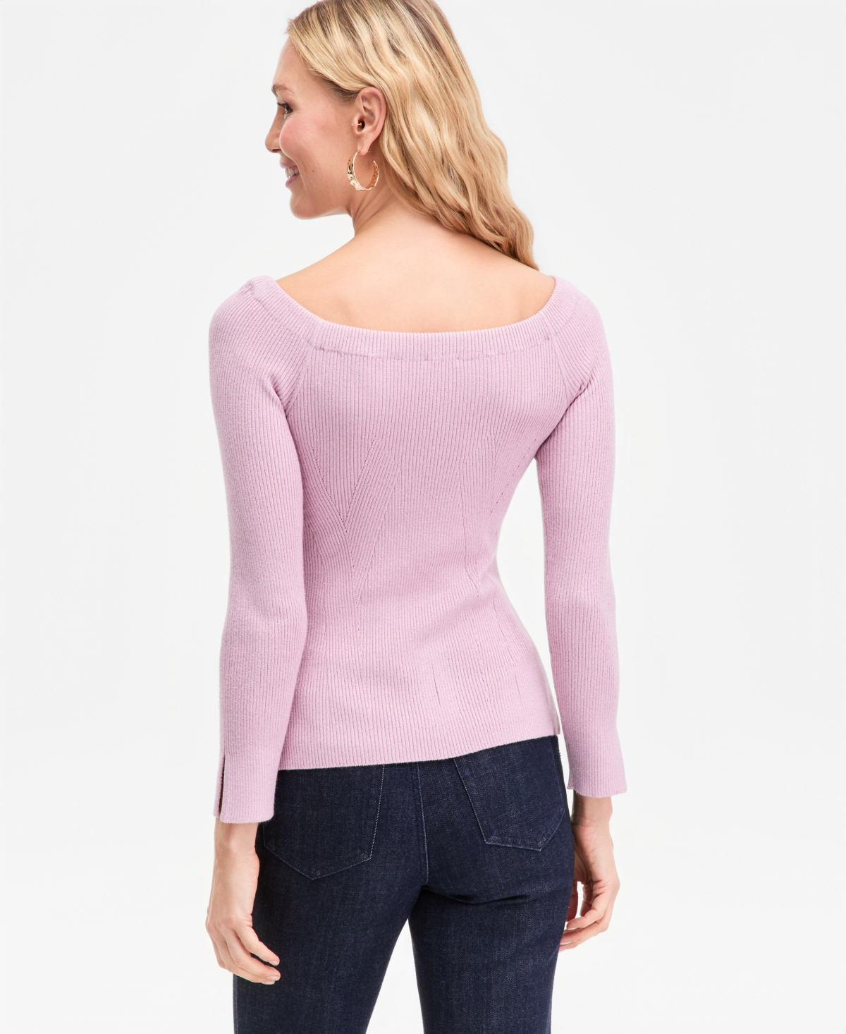 I.n.c. International Concepts Women's Shimmer-Knit Wide-Neck Sweater, Macy's Exclusive