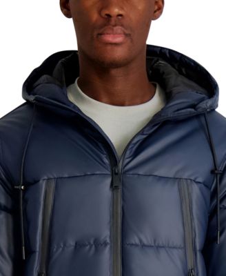 Men's Midweight Hooded Puffer Pockets Jacket