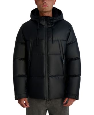 Men's Midweight Hooded Puffer Pockets Jacket