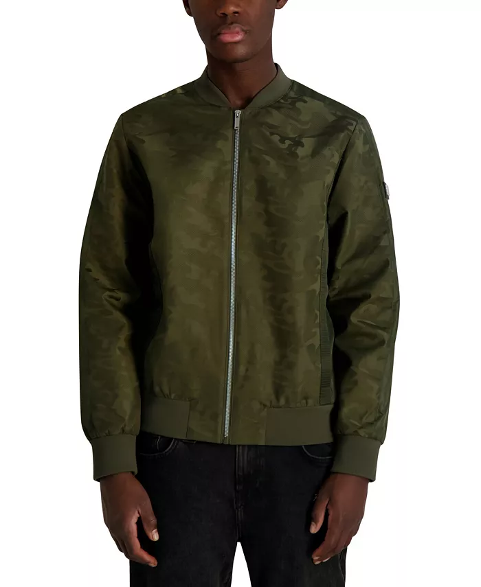Men's Camo Bomber Jacket - thumbnail 6