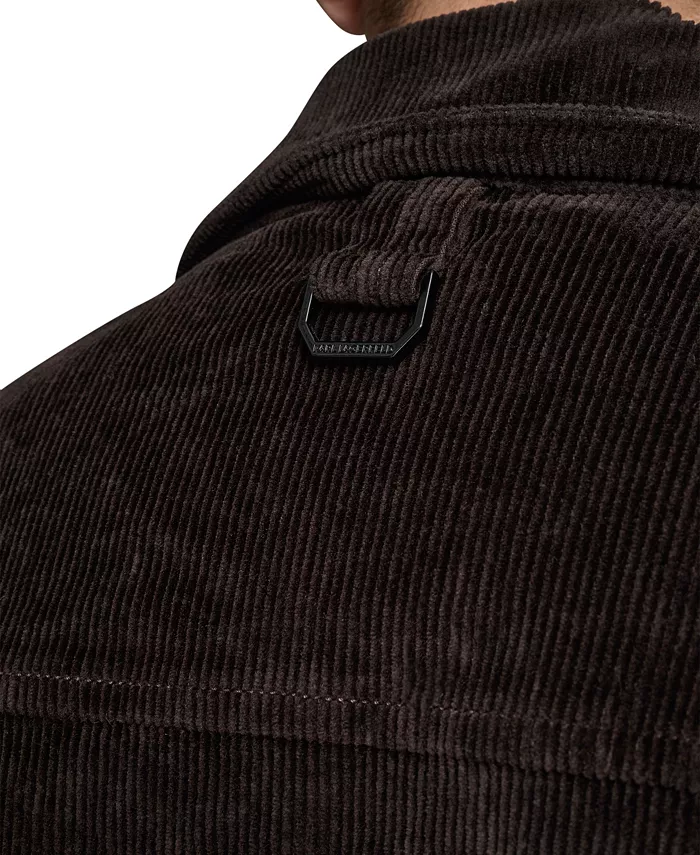 Men's Corduroy Collared Shirt Jacket - thumbnail 4