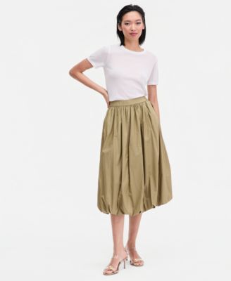 I.N.C. International Concepts - Women's Bubble-Hem Midi Skirt