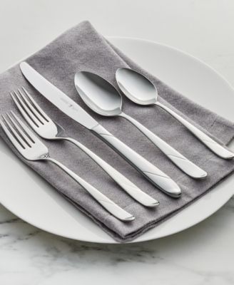 Milena 18/10 Stainless Steel 62 Pc. Flatware Set, Service for 12, Exclusively at Macy's