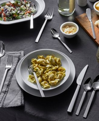 Squared 18/10 Stainless Steel 45 Pc. Flatware Set, Service for 8