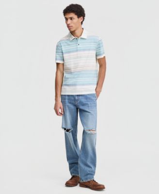 Men's Colin Short-Sleeve Striped Polo Shirt, Macy's Exclusive