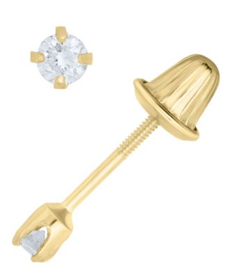 Diamond Earrings (.010 ct. t.w.) in 14k Gold