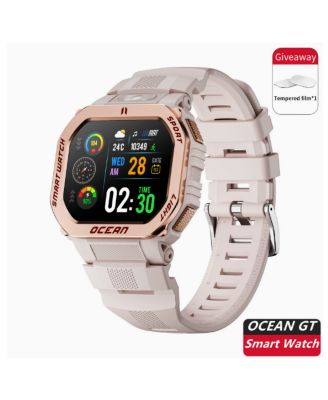 Waterproof Outdoor Adventure Smartwatch with 15 Day Battery - Black Color