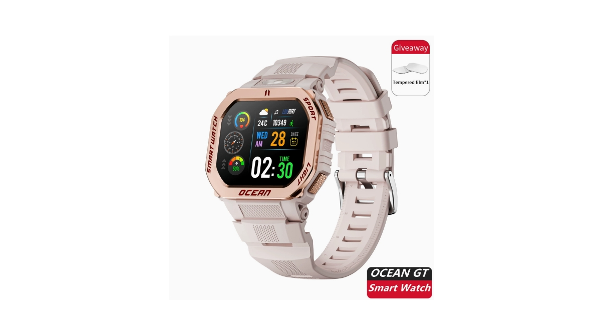 Ruxing smart Waterproof Outdoor Adventure Smartwatch with 15 Day Battery
