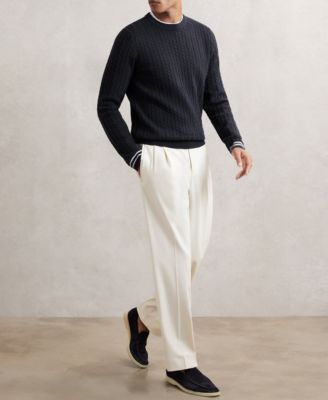 REISS - Men's Cable-Knit Wool with Jumper