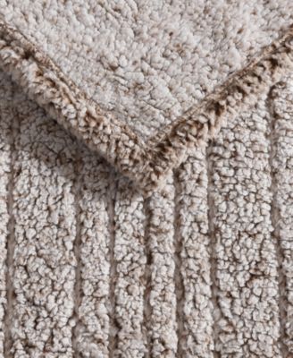 Lookout Mountain Tipped Print Sherpa Heated Blanket, Queen