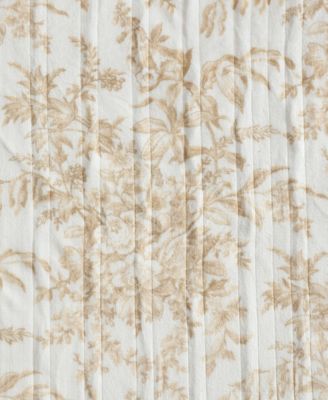 Bedford Printed Plush Heated Blanket, Queen