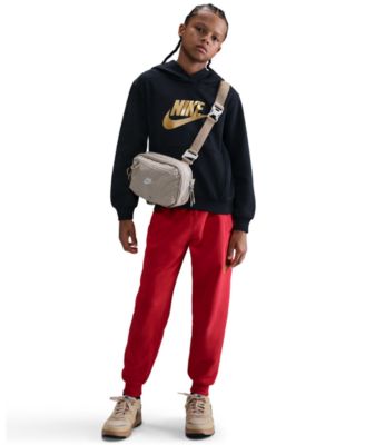 Big Kids' Sportswear Gold Satin Logo Club Fleece Hoodie