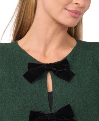 Women's Bow Closure Cardigan Sweater