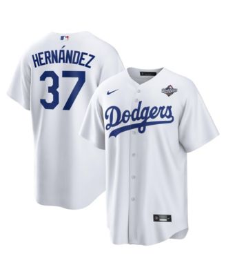 Nike - Men's Teoscar Hernández White Los Angeles Dodgers 2025 World Series Home Replica Player Jersey