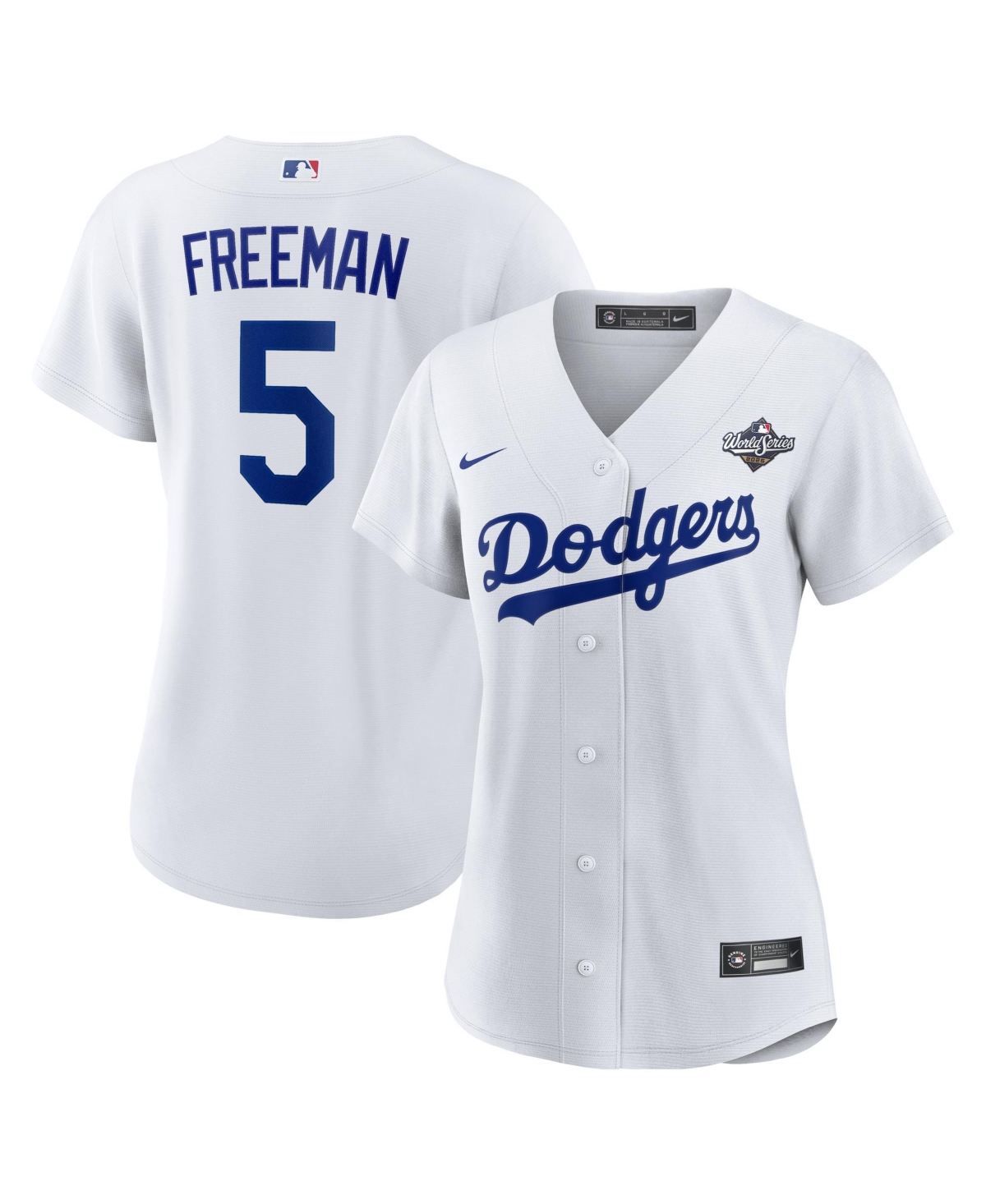 Nike Women's Freddie Freeman White Los Angeles Dodgers 2025 World Series Home Replica Player Jersey