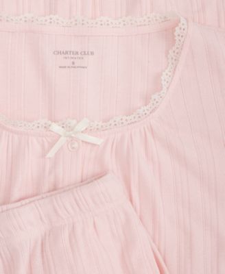 Women's Pointelle Pajama Set, Macy's Exclusive