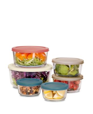 12-Pc. Glass Food Storage Container Set