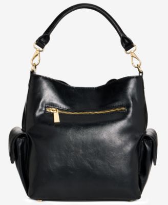 Ansleyy Glazed Bucket Bag, Exclusively at Macy's 