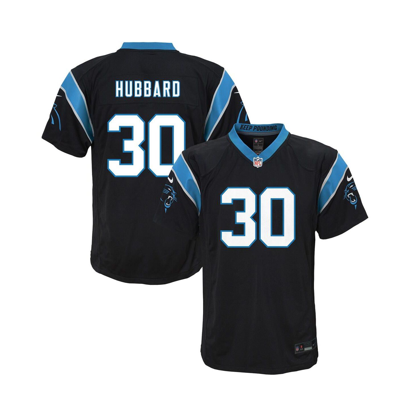 Детская игровая джерси Nike Chuba Hubbard Carolina Panthers Team, цвет чёрный — фото 1