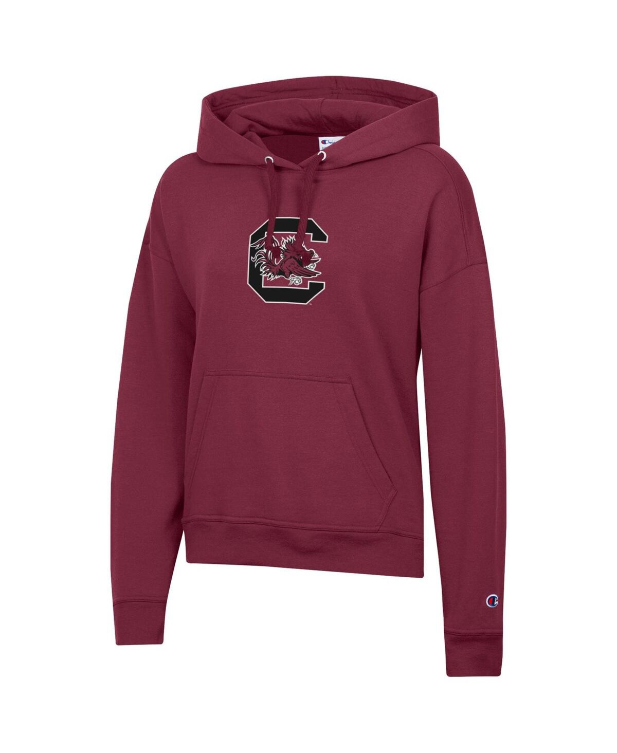 Champion Women's Garnet South Carolina Gamecocks Powerblend Fleece Hoodie In Burgundy