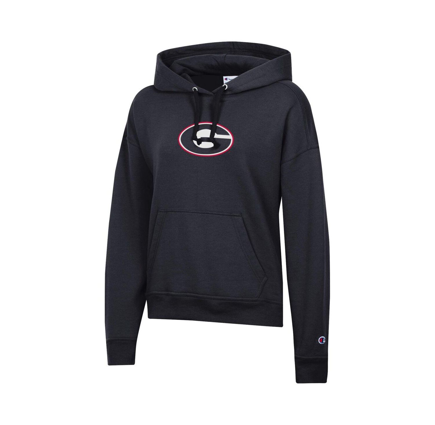 Women's Black Georgia Bulldogs Powerblend Fleece Hoodie
