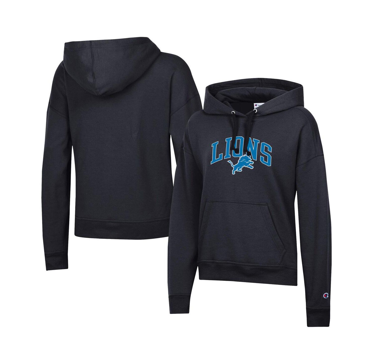 Women's Black Detroit Lions Powerblend Hoodie