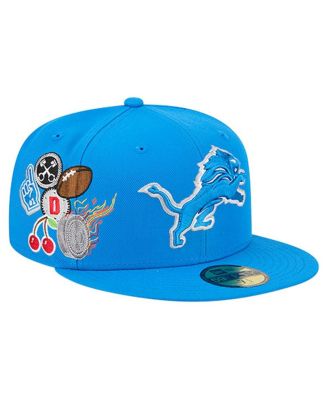 New Era - Men's Blue Detroit Lions Group Chat 59FIFTY Fitted Hat