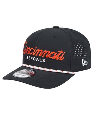 New Era - Men's Black Cincinnati Bengals Script 9SEVENTY Adjustable Hat