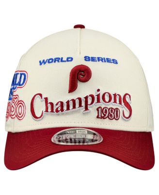 Men's Cream/Red Philadelphia Phillies World Series 9FORTY M-Crown A-Frame Adjustable Hat