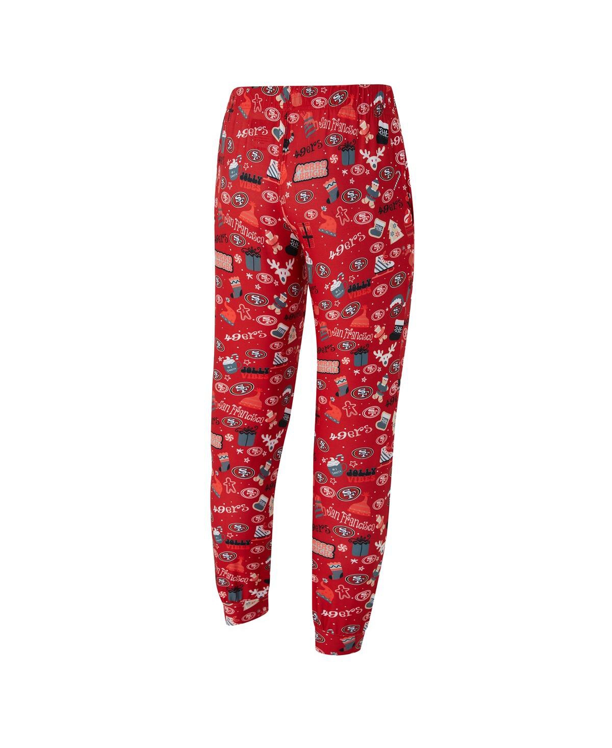 Concepts Sport Men's 2-Piece Scarlet San Francisco 49ers Chestnut Long Sleeve Top and Pants Set