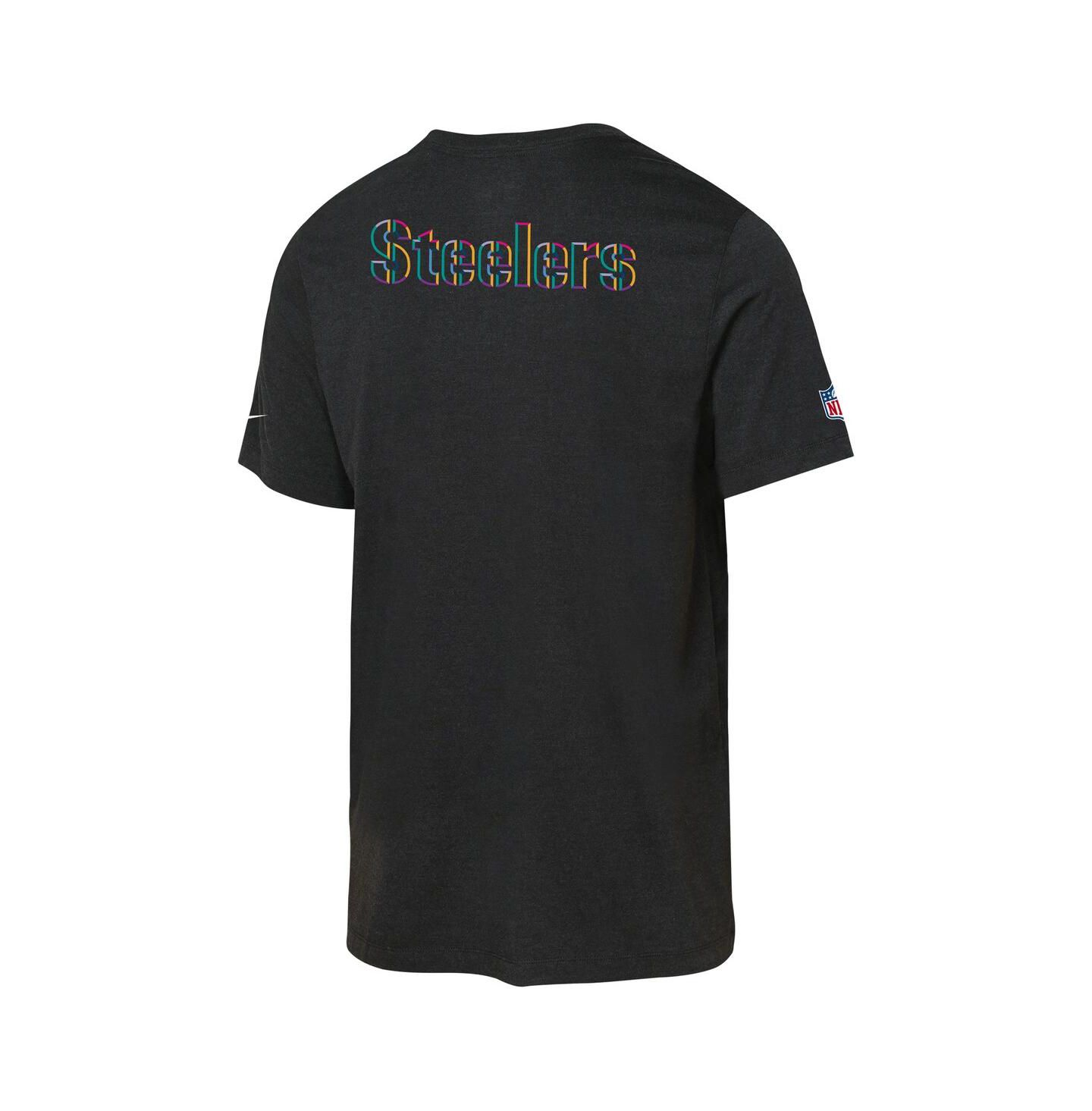 Детская футболка Nike Black Pittsburgh Steelers 2025 NFL Crucial Catch Tri-Blend Dri-FIT — фото 2
