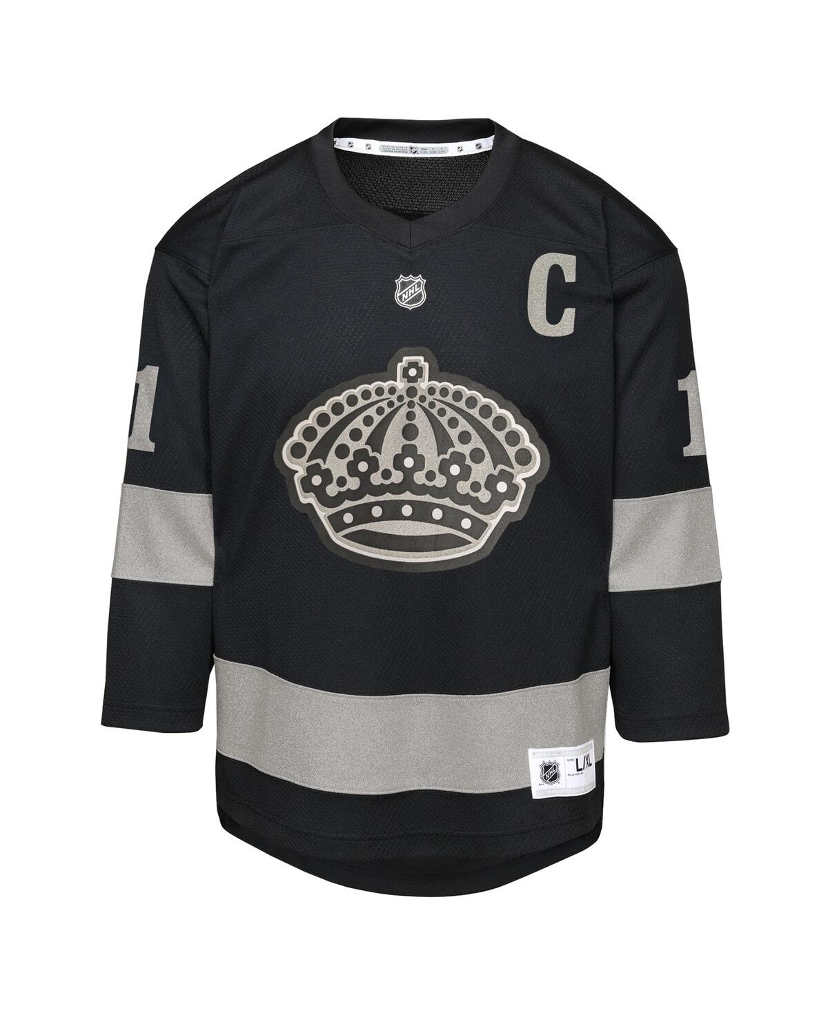 Outerstuff Big Boys and Girls Anze Kopitar Black Los Angeles Kings Alternate Replica Jersey