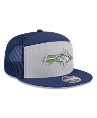 Men's Wolf Gray Seattle Seahawks 2025 Rivalries Collection Team Split Panel 9FIFTY Snapback Hat
